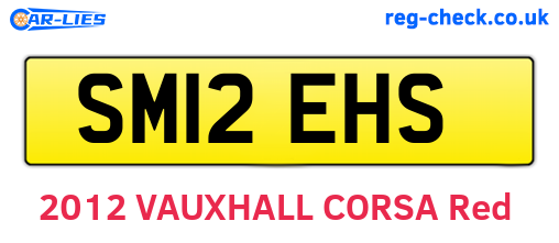 SM12EHS are the vehicle registration plates.