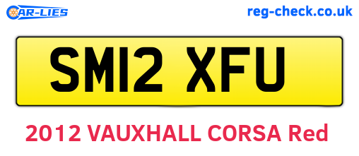 SM12XFU are the vehicle registration plates.