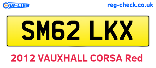SM62LKX are the vehicle registration plates.