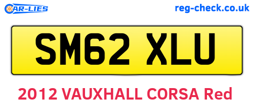 SM62XLU are the vehicle registration plates.