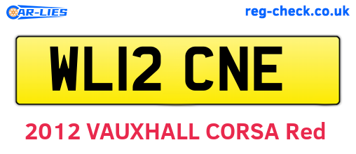 WL12CNE are the vehicle registration plates.