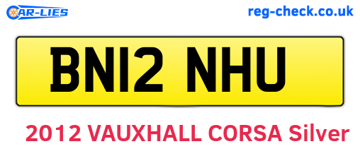 BN12NHU are the vehicle registration plates.
