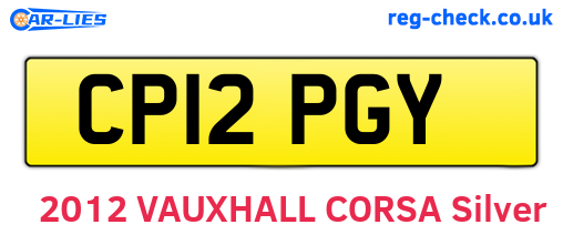 CP12PGY are the vehicle registration plates.