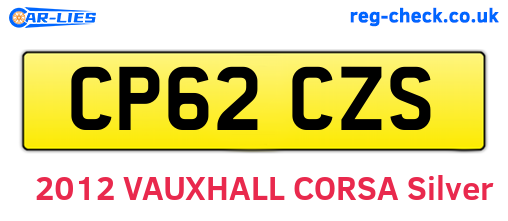 CP62CZS are the vehicle registration plates.