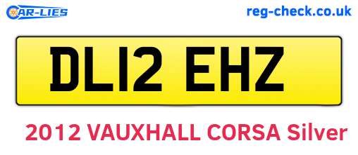DL12EHZ are the vehicle registration plates.