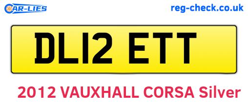 DL12ETT are the vehicle registration plates.