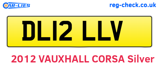 DL12LLV are the vehicle registration plates.