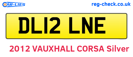 DL12LNE are the vehicle registration plates.