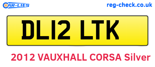 DL12LTK are the vehicle registration plates.
