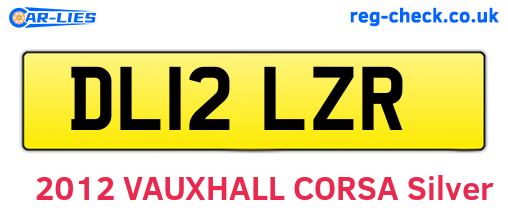 DL12LZR are the vehicle registration plates.