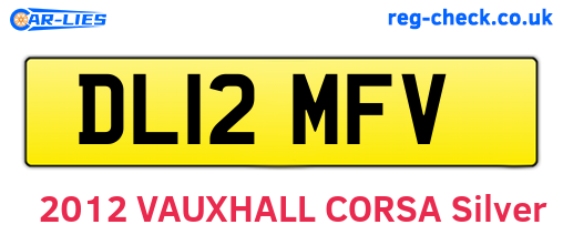 DL12MFV are the vehicle registration plates.