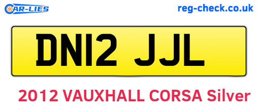 DN12JJL are the vehicle registration plates.
