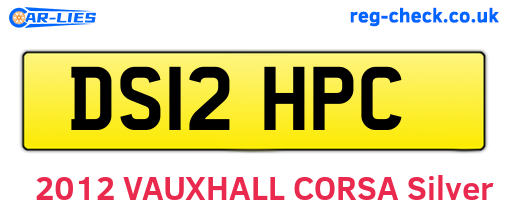 DS12HPC are the vehicle registration plates.