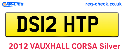 DS12HTP are the vehicle registration plates.