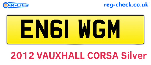 EN61WGM are the vehicle registration plates.