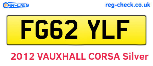 FG62YLF are the vehicle registration plates.