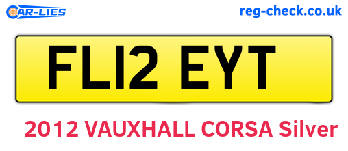 FL12EYT are the vehicle registration plates.