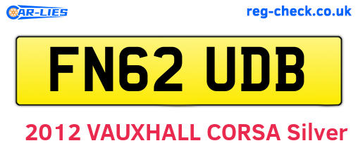 FN62UDB are the vehicle registration plates.