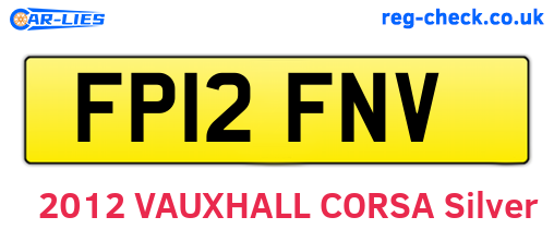 FP12FNV are the vehicle registration plates.