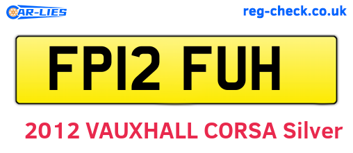FP12FUH are the vehicle registration plates.