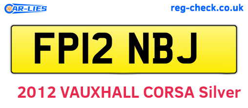 FP12NBJ are the vehicle registration plates.