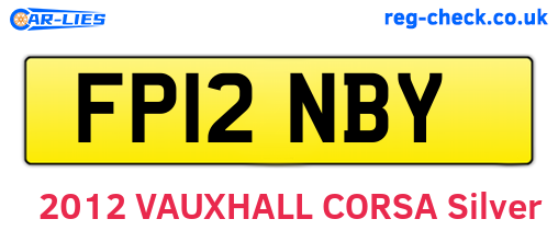 FP12NBY are the vehicle registration plates.