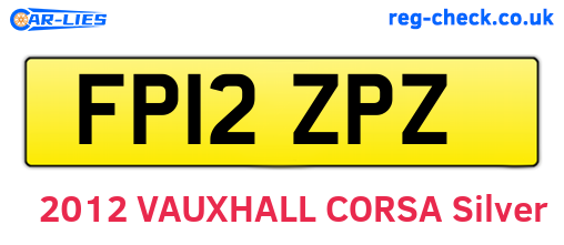 FP12ZPZ are the vehicle registration plates.
