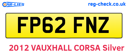 FP62FNZ are the vehicle registration plates.