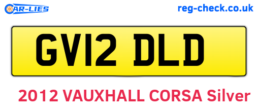 GV12DLD are the vehicle registration plates.