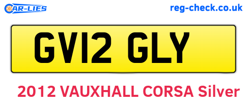 GV12GLY are the vehicle registration plates.
