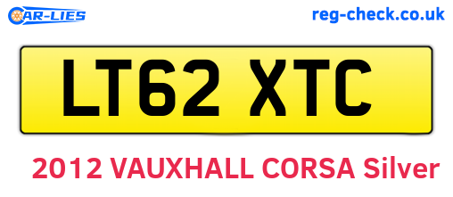 LT62XTC are the vehicle registration plates.