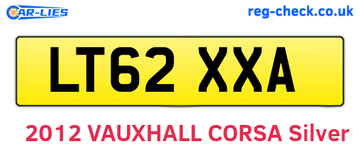 LT62XXA are the vehicle registration plates.