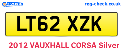 LT62XZK are the vehicle registration plates.
