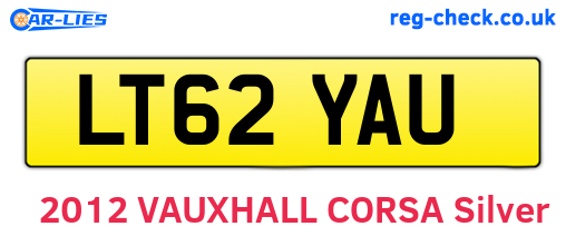 LT62YAU are the vehicle registration plates.