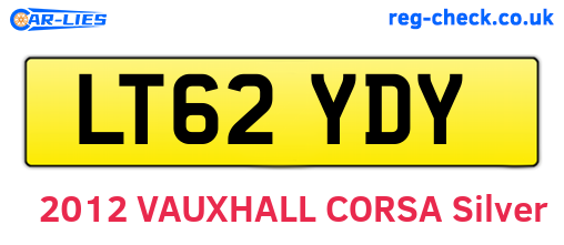 LT62YDY are the vehicle registration plates.