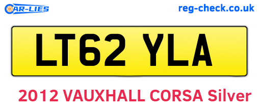 LT62YLA are the vehicle registration plates.