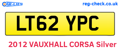 LT62YPC are the vehicle registration plates.