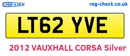 LT62YVE are the vehicle registration plates.
