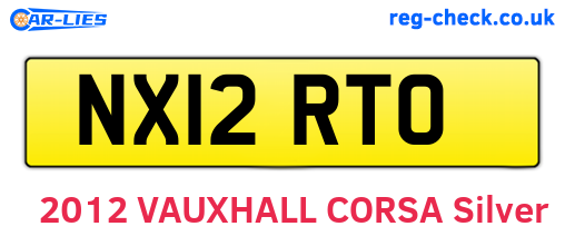 NX12RTO are the vehicle registration plates.