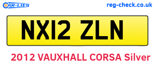 NX12ZLN are the vehicle registration plates.