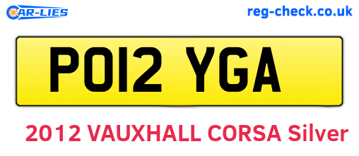 PO12YGA are the vehicle registration plates.