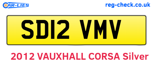 SD12VMV are the vehicle registration plates.