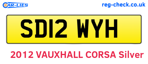 SD12WYH are the vehicle registration plates.