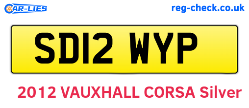 SD12WYP are the vehicle registration plates.