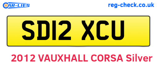 SD12XCU are the vehicle registration plates.