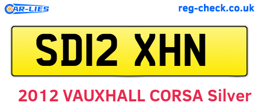 SD12XHN are the vehicle registration plates.