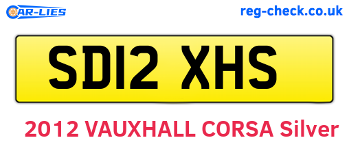 SD12XHS are the vehicle registration plates.
