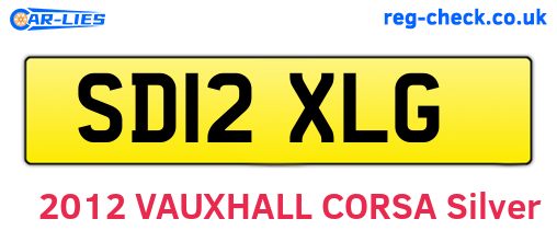 SD12XLG are the vehicle registration plates.