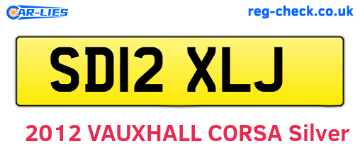 SD12XLJ are the vehicle registration plates.