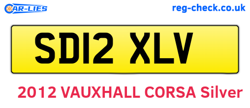 SD12XLV are the vehicle registration plates.